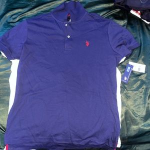 Collard Navy blue Polo shirt , Men’s Medium